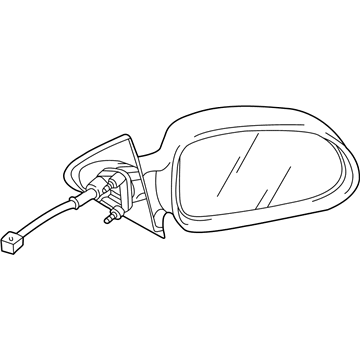 Mopar 55077079AD Outside Rearview Electric Foldaway Mirror