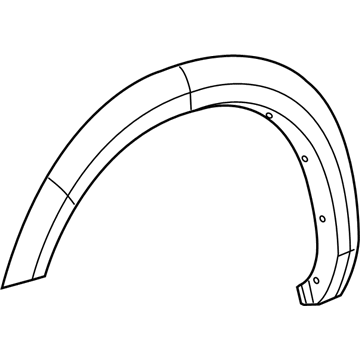 Mopar 1TD48TZZAE Molding-Wheel Opening Flare