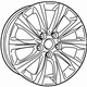 Mopar 5RJ39GSAAA Sparkle Silver Aluminum Wheel