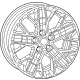 Mopar 68588966AA WHEEL-ALUMINUM