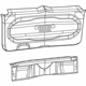 Mopar 5VY06GTVAA Panel-LIFTGATE Trim Lower