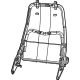 Mopar 68236632AA Frame-Front Seat Back