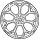 Mopar 5PQ12AAAAB Aluminum Wheel