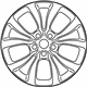 Mopar 5PQ10XZAAB Aluminum Wheel