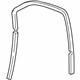 Mopar 55399168AG WEATHERSTRIP-Front Door Glass Run