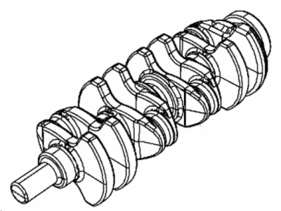 2016 Dodge Dart Crankshaft - 5047376AC