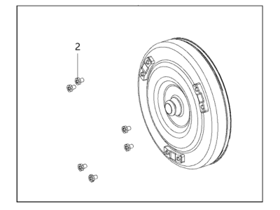 2016 Jeep Cherokee Torque Converter - 68288460AA