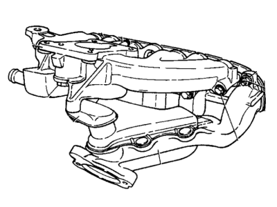 1993 Chrysler New Yorker Exhaust Manifold - 4621028