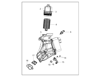 2020 Ram 1500 Oil Filter Housing - 68490111AA