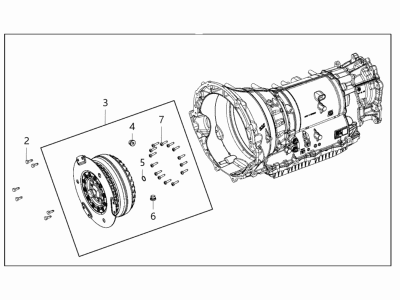 2017 Dodge Challenger Torque Converter - 68282998AA