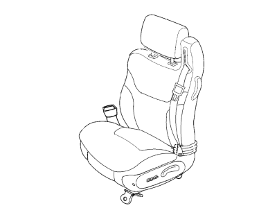 Mopar YB921BPAA Front Seat Back Cover YB921BPAA Mopar Front Seat Back Cover Illustration 1 of 1