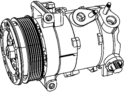 2009 Chrysler Sebring A/C Compressor - 55111541AB