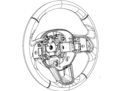 Jeep Compass Steering Wheel - 6QY53LA8AA