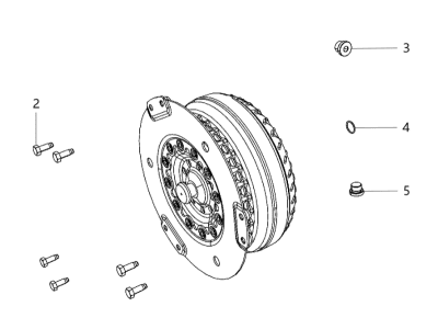 2018 Jeep Grand Cherokee Torque Converter - 68405036AA