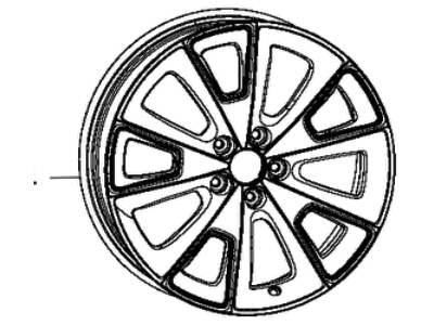 Mopar 5SN87DD5AB Aluminum Wheel