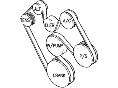 Mopar 53010289 Belt-Accessory Drive