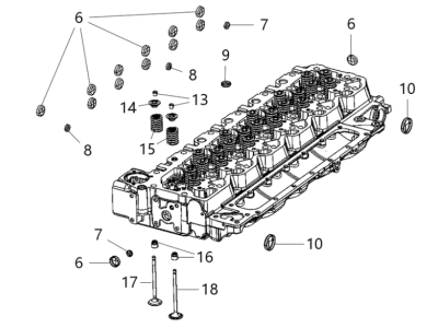 2020 Ram 3500 Cylinder Head - 68444787AA