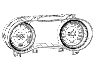 Jeep Cherokee Instrument Cluster - 68309003AD