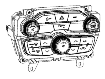 Mopar 68293614AB Stack-Vehicle Feature Controls