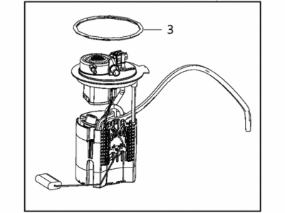 Jeep Cherokee Fuel Pump - 68245537AC