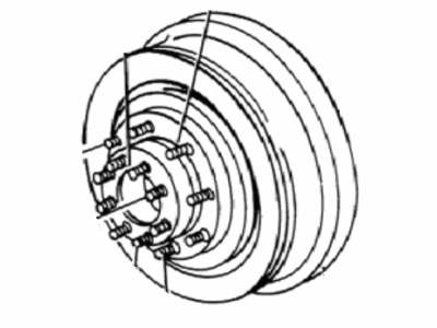 1990 Dodge Ram Wagon Wheel Hub - 4383429