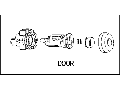 2001 Dodge Stratus Door Lock Cylinder - 5011040AA