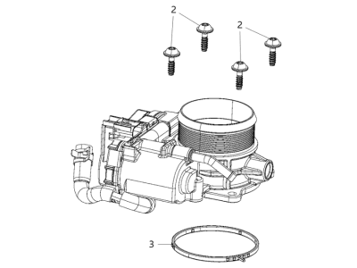 Jeep Cherokee Throttle Body - 68428448AB