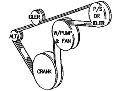 1996 Jeep Cherokee Drive Belt - 53031118