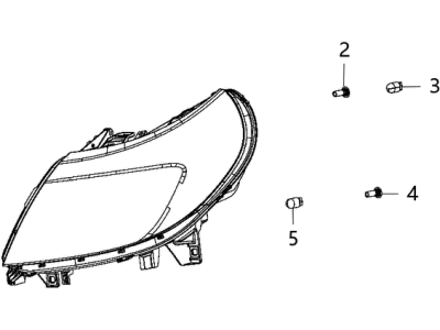 2016 Ram ProMaster 1500 Headlight - 68154588AE