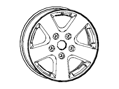 2014 Ram 1500 Spare Wheel - 5RF59DX8AA