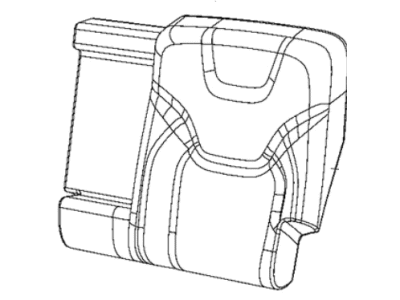 Mopar 6QB33HL1AA Rear Seat Back Cover