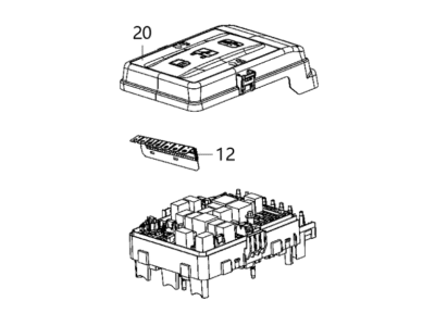 2020 Ram 1500 Fuse Box - 68430149AA