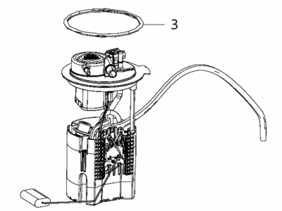 2017 Jeep Cherokee Fuel Pump - 68084384AC