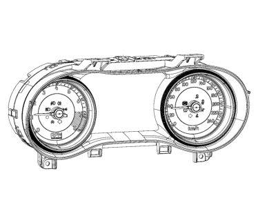 2019 Jeep Cherokee Instrument Cluster - 68379584AI