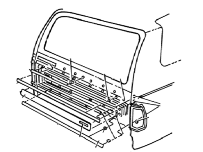 1989 Dodge W350 Door Moldings - 6003141