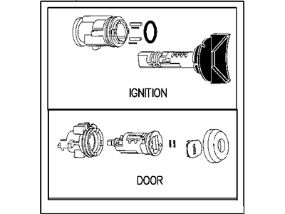 1994 Chrysler LHS Ignition Lock Cylinder - 4746666