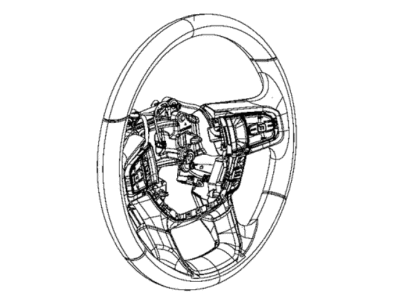 2021 Ram 1500 Steering Wheel - 6XH872N8AA