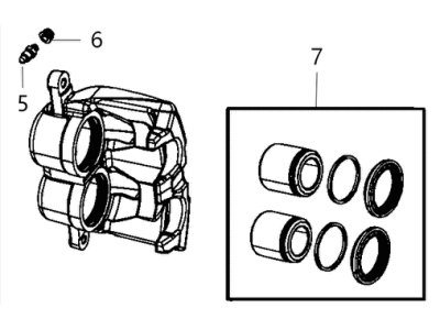 Ram 1500 Brake Caliper - 68412552AB