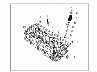 2022 Dodge Durango Cylinder Head - 68280502AF