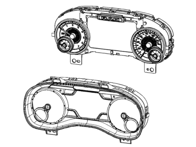 2021 Ram 1500 Speedometer - 68453483AC