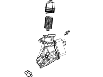 2020 Jeep Wrangler Oil Filter Housing - 68505113AA