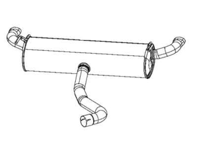 Mopar 68328732AF Exhaust Pipe