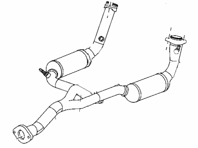 2005 Jeep Liberty Exhaust Pipe - 52129078AB