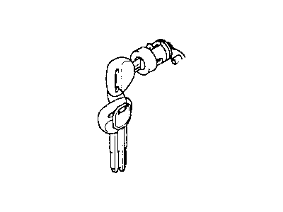 Chrysler Door Lock Cylinder - MR199821