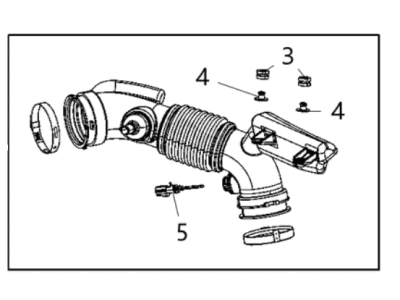 Mopar 68293180AB Air Cleaner Hose