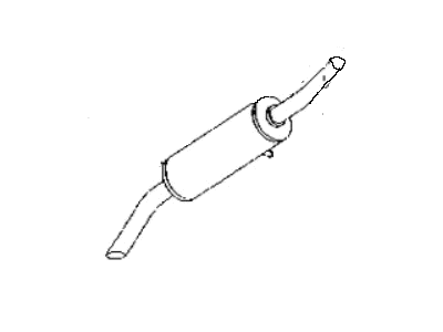 Mopar 4809152 Exhaust Muffler And Resonator