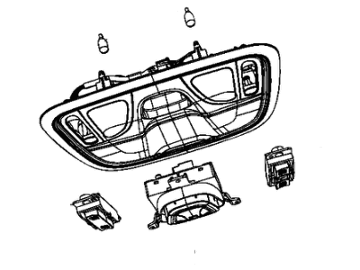 Jeep Cherokee Dome Light - 1UE041S4AJ