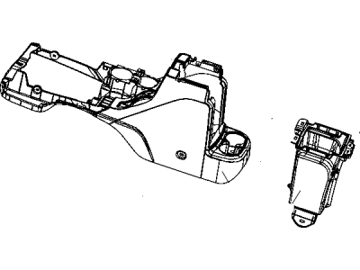 2018 Jeep Wrangler Center Console Base - 6CY273T9AA