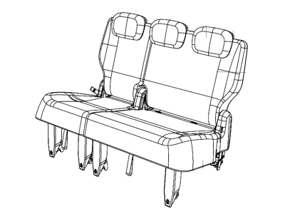 Mopar 5YE07DX9AA Rear Seat Back Cover