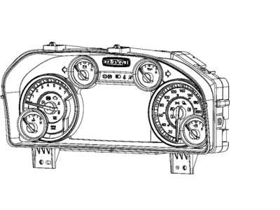 2019 Ram 1500 Instrument Cluster - 68340650AB